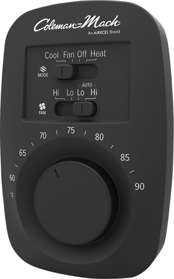Coleman Mach 12-Volt Wall Thermostat, Air Conditioning/Furnace, Analog