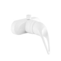 Dura Faucet Single-Lever Shower Control Valve, 4 Inch, White