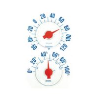 Electronic Optix Outdoor Temperature and Humidity Meter, Clear, 6" x 10-1/2"