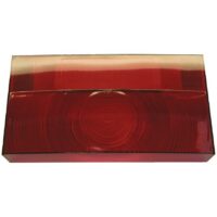 Peterson Rectangular Red Polycarbonate Trailer Light Lens