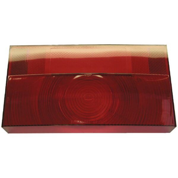 Peterson Rectangular Red Polycarbonate Trailer Light Lens