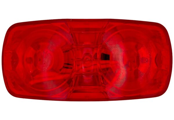 RV Designer Rectangular LED Marker Light, Red, 2 x 4 Inch