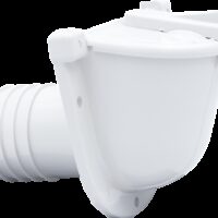 Zebra RV Fresh Water Inlet, Polar White, Gravity Feed, Recessed Mount