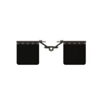 BulletProof Hitches Road Shield Mud Flap, 24" x 24" Rubber, Adjustable Width, Black