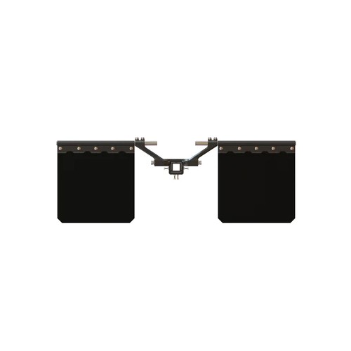BulletProof Hitches Road Shield Mud Flap, 24" x 24" Rubber, Adjustable Width, Black