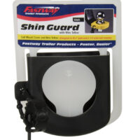 Fastway Trailer Hitch Shin Guard, 2-5/16 Inch Ball, Black Rubber