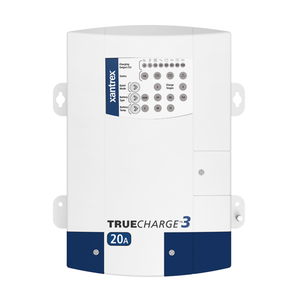 Xantrex TRUEcharge3 Battery Charger, 20A, 12V, 3-Stage, 90-265VAC Input