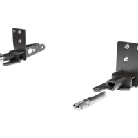 Blue Ox Vehicle Baseplate, Steel, Black, 1 Lug with Safety Cable Hooks