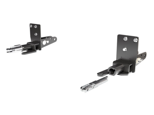 Blue Ox Vehicle Baseplate, Steel, Black, 1 Lug with Safety Cable Hooks