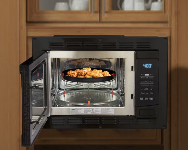 LaSalle Bristol 1000 Watt Convection Microwave Oven, Black, 1 Cubic Foot