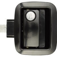 AP Products Entry Door Paddle Handle, Black Steel, Bauer Trailer