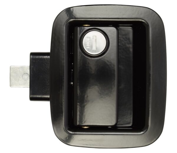 AP Products Entry Door Paddle Handle, Black Steel, Bauer Trailer