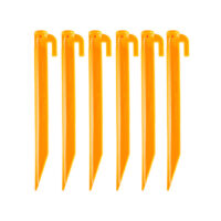 Coghlan's Yellow Tent Pegs, 12-Inch Hook Style, Set of 6