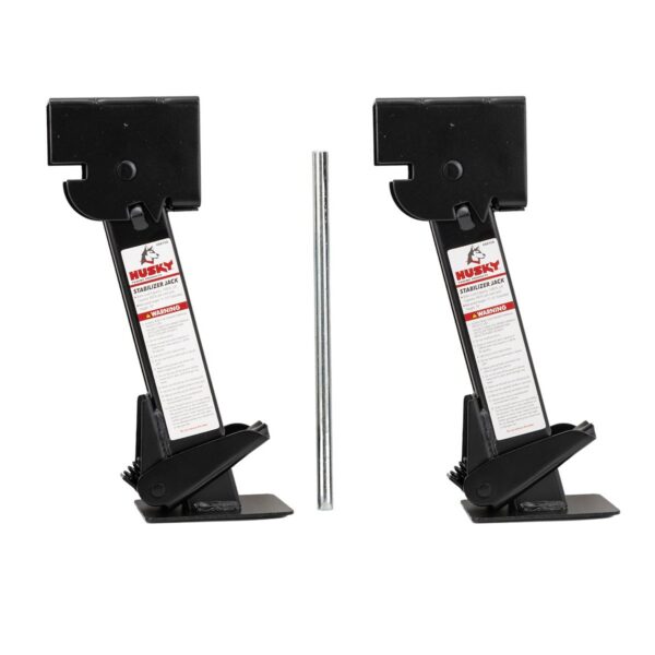 Husky Towing Drop Leg Stabilizer Jack Stand, 1,000 Pound Capacity, Set of 2