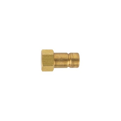 JR Products 1/2" Brass Pipe Plug, Male Threaded, Gold