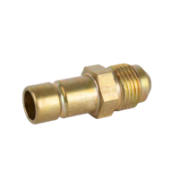 JR Products Propane Adapter, 1/2" Female to 3/8" Male Flare, Brass