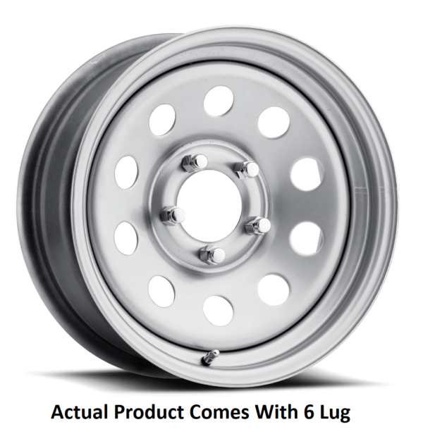 Carlisle Trailer Wheel 15x6 Silver, 3080 lb