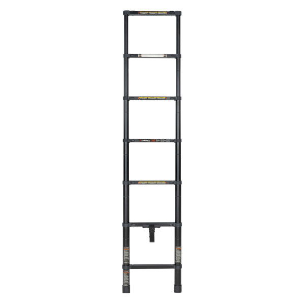 Lippert Telescoping Bunk Ladder, 7 Steps, 250 Pound Capacity, Black
