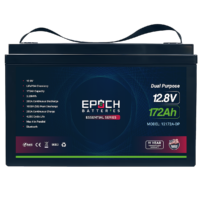 Epoch 12172ADP 172Ah LiFePO4 Deep Cycle Battery, 12 Volt