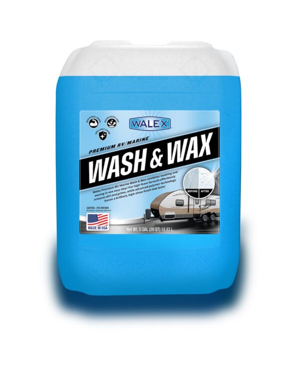 Walex RV Wash & Wax Cleaner, 5-Gallon, High-Foam
