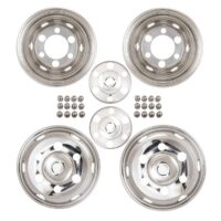 Coast to Coast 16-Inch 6-Lug Stainless Steel Wheel Simulator Set of 4