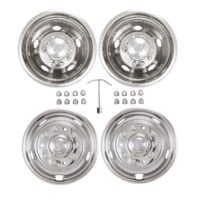 Coast to Coast 19.5-Inch 10-Lug Stainless Steel Wheel Simulator Set of 4