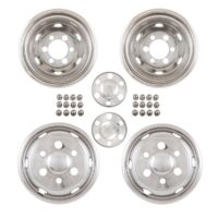 Coast to Coast 19.5-Inch 6-Lug Stainless Steel Wheel Simulator Set of 4
