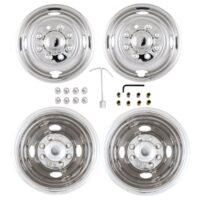 Coast to Coast 16-Inch 8-Lug Stainless Steel Wheel Simulator Set of 4
