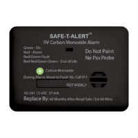 MTI Industries 12V Carbon Monoxide Detector for RVs, Black