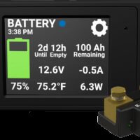 Go Power RV Battery Monitor with Bluetooth Wireless, Black