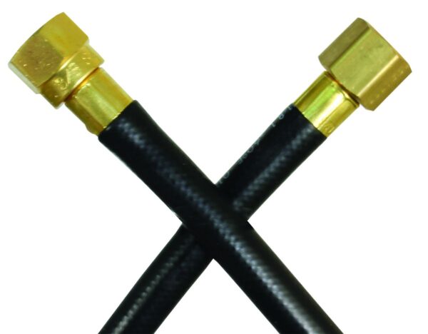 JR Products Propane Supply Hose 36" 3/8" Flare Swivel to Male Threads