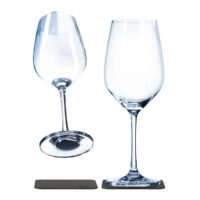 Silwy Magnetic Drinking Glass, Clear Crystal, Set of 2