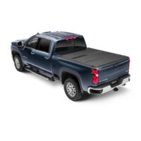 TrailFX HF3 Hard Folding Tonneau Cover, 3-Panel, Black Aluminum