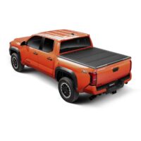 TrailFX HF3 Hard Folding Tonneau Cover, 3-Panel, Black Aluminum