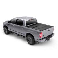 TrailFX HF3 Hard Folding Tonneau Cover, 3-Panel, Black Aluminum