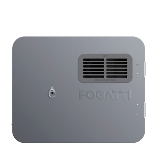 Fogatti Water Heater Access Door, Gray Steel, Flush Mount
