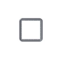 Fogatti InstaShower Ultra Water Heater Access Door Frame, 18" x 18", Gray
