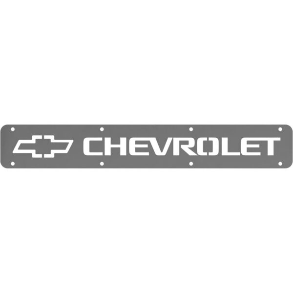 Rock Tamers Chevrolet Trim Plate, Polished Stainless Steel, Silver