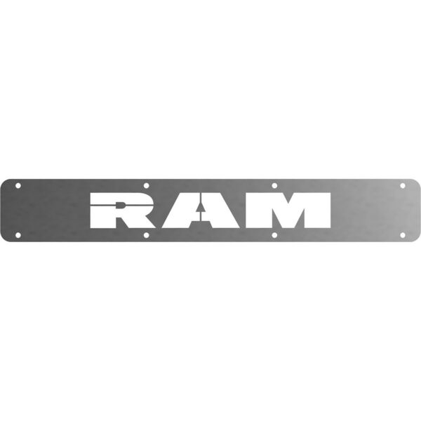 Rock Tamers Ram Trim Plate, Polished Stainless Steel, Silver