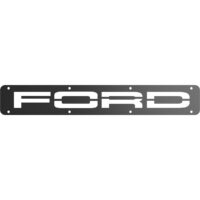 Rock Tamers Ford Trim Plate, Polished Stainless Steel, Silver
