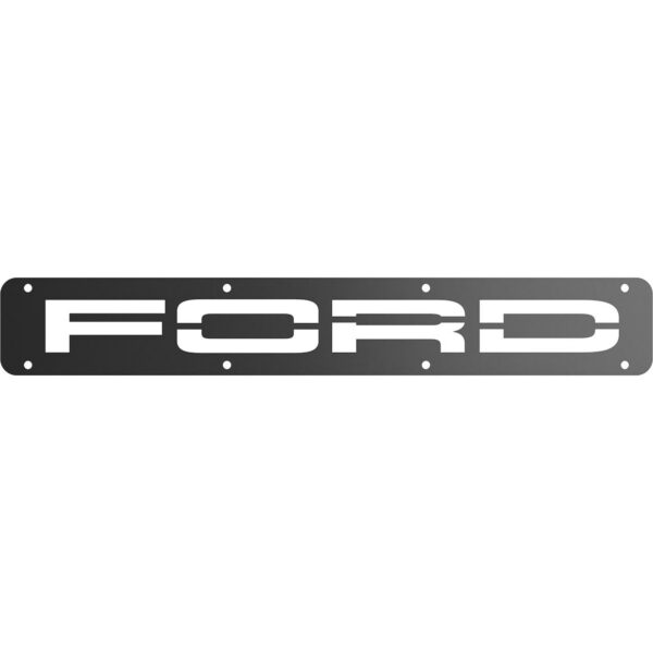 Rock Tamers Ford Trim Plate, Polished Stainless Steel, Silver
