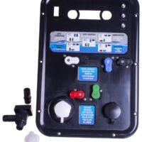 B&B Molders Nautilus P2 Fresh Water Panel, Black with Spin Sprayer Inlet