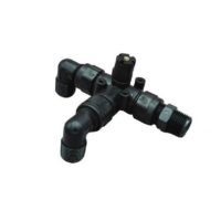 B&B Molders 3-Way Diverter Valve, Nautilus P4, Male Threads