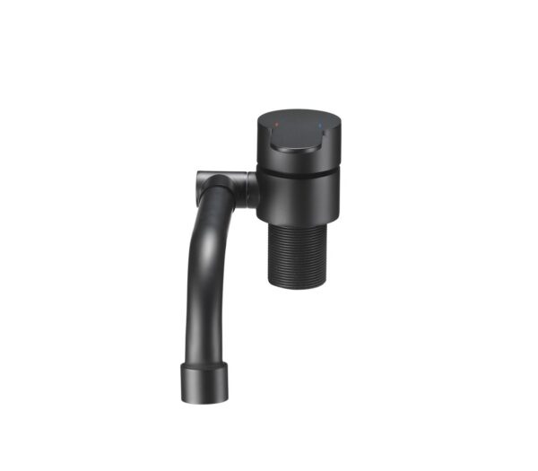 Dura Faucet Black Kitchen Faucet, Single Lever, 90-Degree Spout, Matte