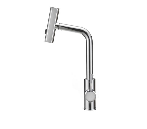 Dura Faucet Silver Pull-Out Kitchen Faucet, Single Lever, Chrome