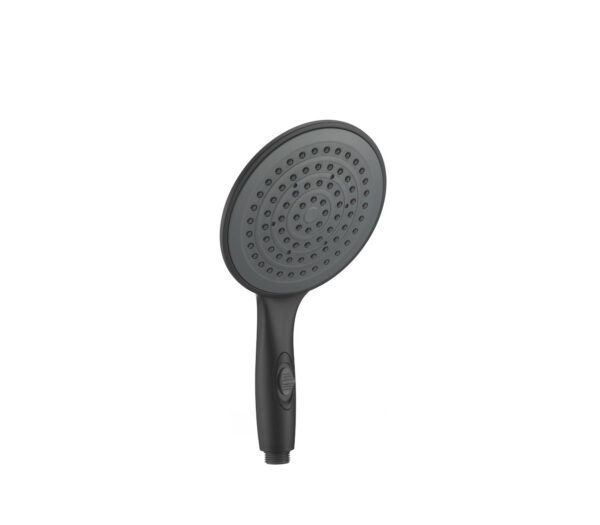 Dura Faucet Black Hand-Held Shower Head, 6 Inch, Matte