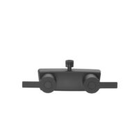 Dura Faucet Shower Valve, 2-Valve Control, Matte Black, 4 Inch