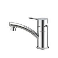 Dura Faucet RV Lavatory Faucet, Single Hole, Low Arc, Chrome Plated