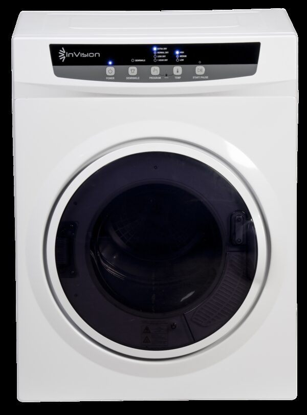 InVision RV Vented Clothes Dryer, 3.5 cu ft, Stackable, 8 Cycles