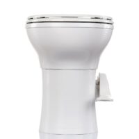 InVision Voyager RV Toilet, Pedal Pump, Elongated, White